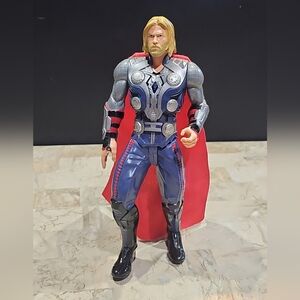 Mattel Marvel Thor Action Figure 10'' W/ Cape (NO HAMMER) Maker Sound